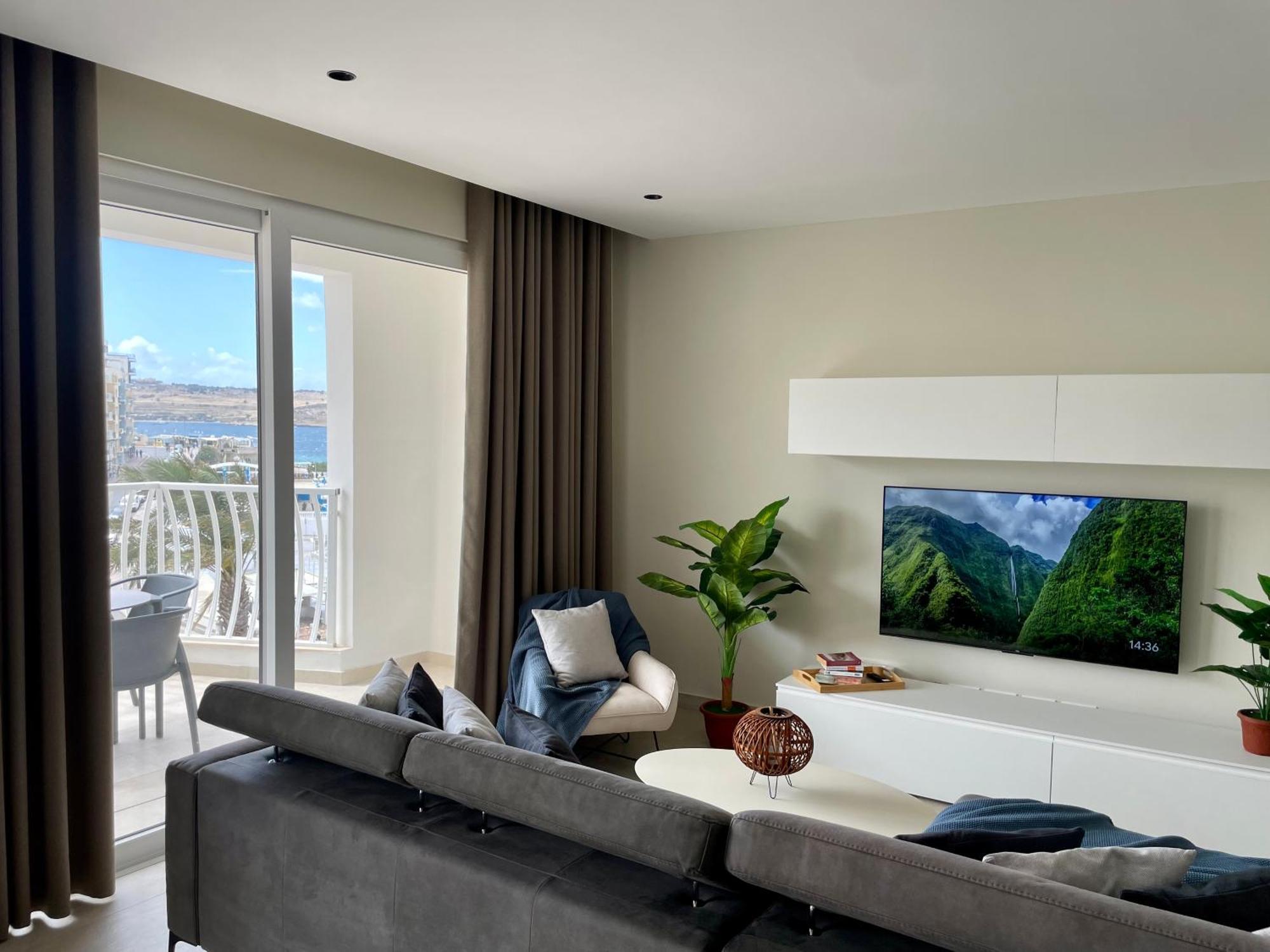 סיינט פול ביי Bugibba Square Seafront Lux Apartments By Holi מראה חיצוני תמונה