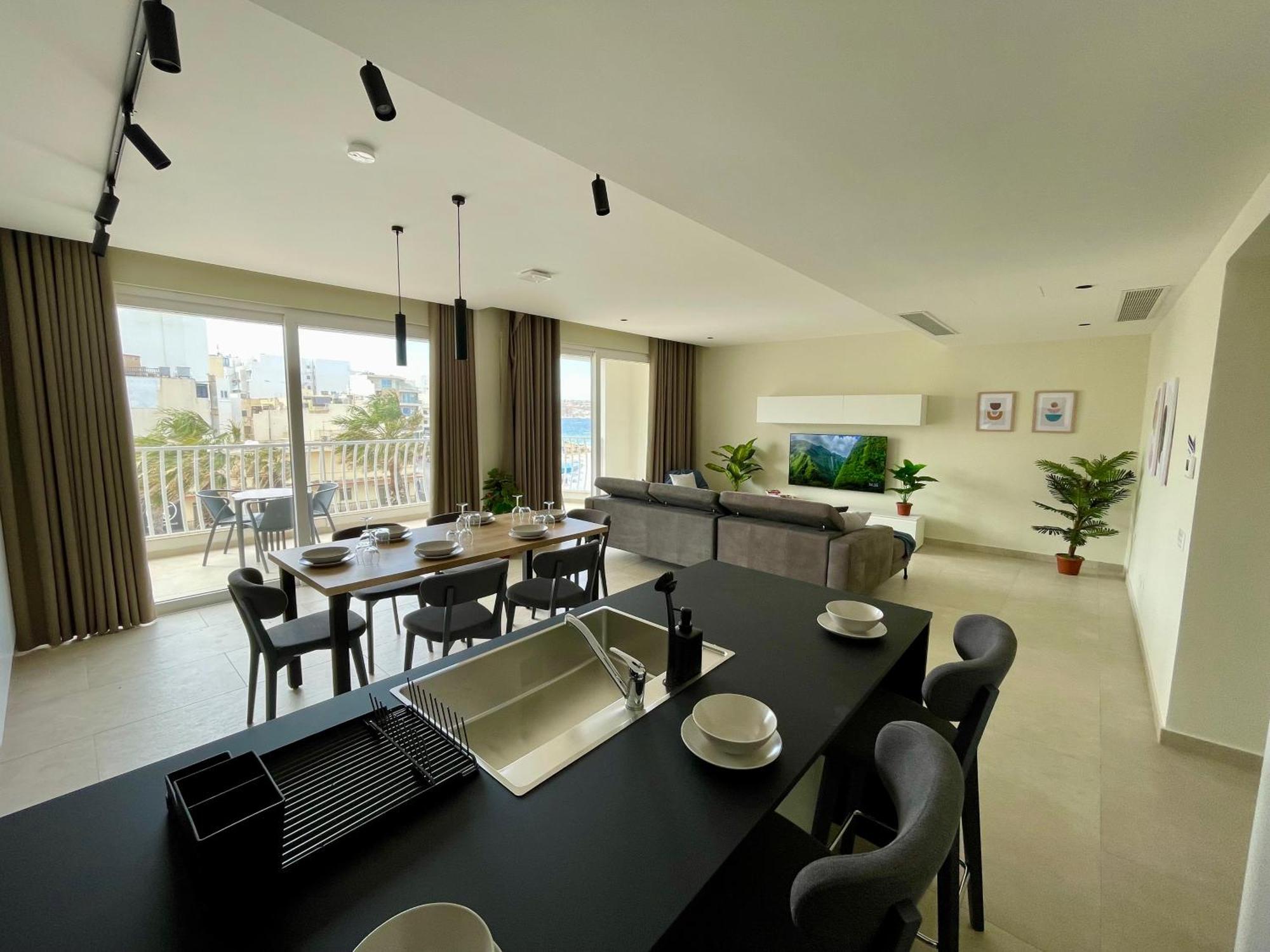 סיינט פול ביי Bugibba Square Seafront Lux Apartments By Holi מראה חיצוני תמונה