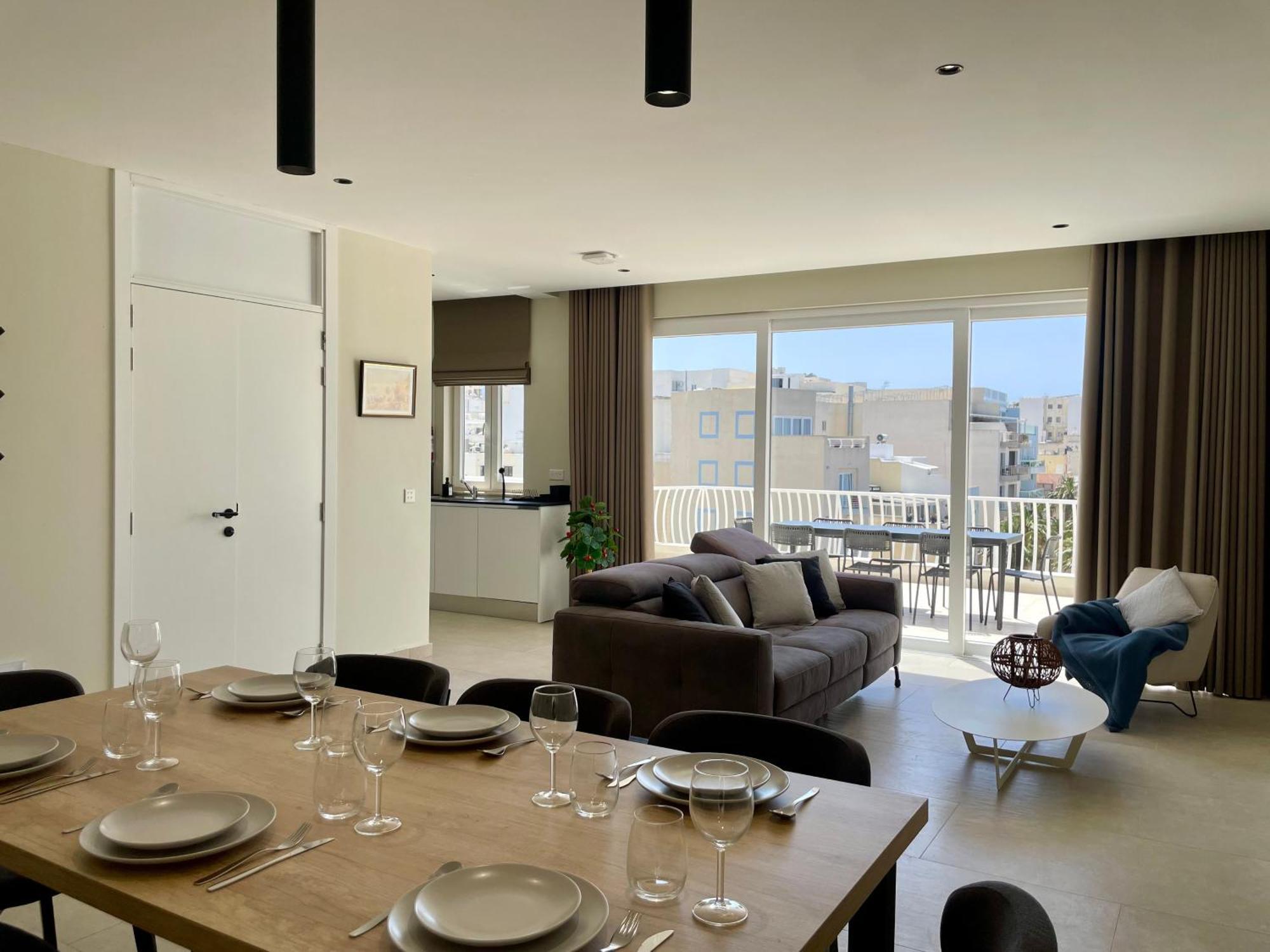 סיינט פול ביי Bugibba Square Seafront Lux Apartments By Holi מראה חיצוני תמונה